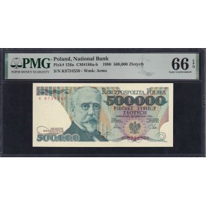 Poland, 500.000 Zlotych, 1990, Gem UNC 66 EPQ