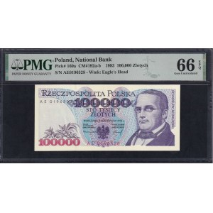 Poland, 100.000 Zlotych, 1993, Gem UNC 66 EPQ