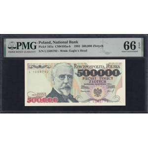 Poland, 500.000 Zlotych, 1993, Gem UNC 66 EPQ