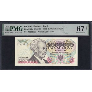 Poland, 2.000.000 Zlotych, 1993, Superb Gem UNC 67 EPQ