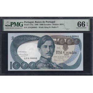 Portugal, 1000 Escudos, 1968, Gem UNC 66 EPQ
