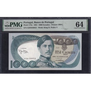 Portugal, 1000 Escudos, 1981, Choice UNC 64