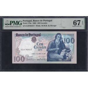Portugal, 100 Escudos, 1985, Superb Gem UNC 67 EPQ, ''TOP POP''