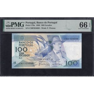 Portugal, 100 Escudos, 1988, Gem UNC 66 EPQ