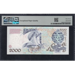 Portugal, 2000 Escudos, 1991, Superb Gem UNC 67 EPQ