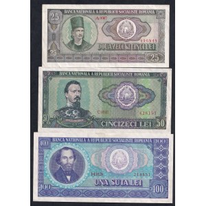 Roumanie, série de 6 billets, 1966, XF-AU