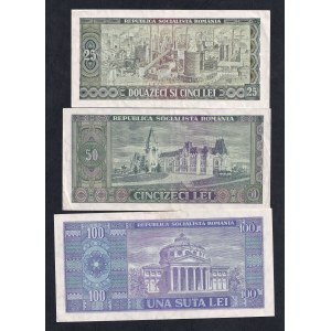 Roumanie, série de 6 billets, 1966, XF-AU