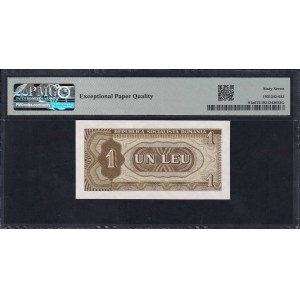 Romania, 1 Leu, 1966, Superb Gem UNC 67 EPQ