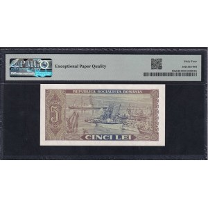 Rumunsko, 5 lei, 1966, Choice UNC 64 EPQ