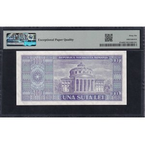 Roumanie, 100 Lei, 1966, Gem UNC 66 EPQ