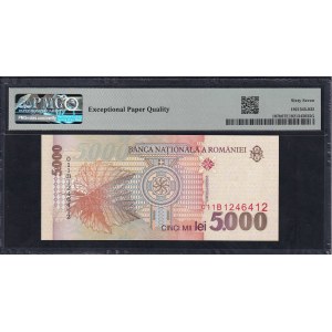 Romania, 5000 Lei, 1998, Superb Gem UNC 67 EPQ