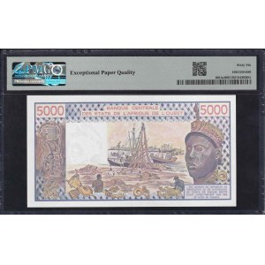 Západoafrické štáty, 5000 frankov, 1979, Gem UNC 66 EPQ, ''TOP POP''