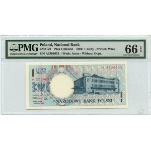 1 gold 1990 series A - PMG 66 EPQ