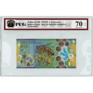 PWPW, Banknot Testowy 2013 - 013 Pszczoła Miodna - PCG 70