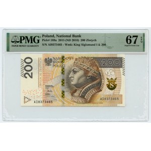 200 złotych 2015 - seria AI - PMG 67 EPQ
