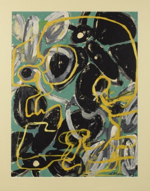 Lech KUNKA (1920-1978), Kompozycja abstrakcyjna, 1949