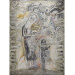 Zdzisław LACHUR (1920-2007), Chór, z cyklu: Judaica, 1996