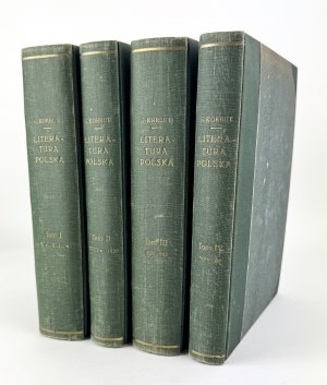 KORBUT Gabriel - Polish Literature from the Beginnings to the World War - Warsaw 1929 [complete].