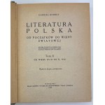 KORBUT Gabriel - Literatura Polska od początków do wojny światowej - Warszawa 1929 [komplet]