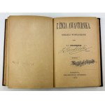 KRASZEWSKI Józef Ignacy - Z życia awanturnika - Warszawa 1884