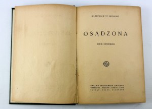 REYMONT Władysław - Osądzona. Dwie opowieści - Warszawa 1923