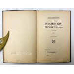 SCHOPENHAUER Artur - Psychologia miłości - Warszawa 1901