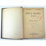 PILECKI Stanisław - Dwa głosy - Warszawa 1899