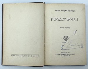 WINIARSKI Michał - Pierwszy grzech - Warszawa 1911