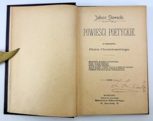 SŁOWACKI Juliusz - Powieści poetyckie - 1898