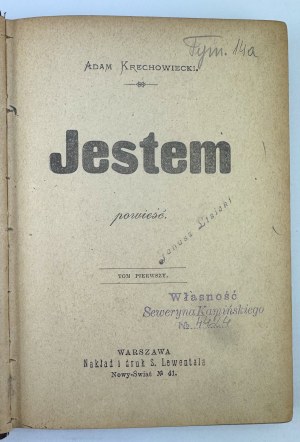 KRECHOWIECKI Adam - I am - Warsaw 1898
