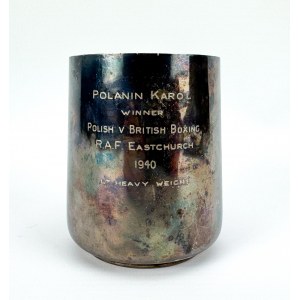 Souvenir R.A.F - POLANIN Karol vainqueur Polish v British Boxing R.A.F Eastchurch 1940 LT Heavy Weight - [très rare].