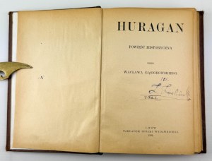 GĄSIOROWSKI Wacław - Huragan - Lvov 1902 [první vydání].