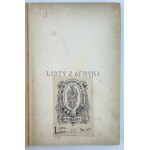 SIENKIEWICZ Henryk - Listy z Afryki - Warszawa 1893 [wydanie pierwsze]