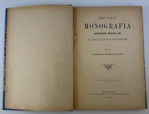 VERDMON JACQUES Leonard - Short monograph of all cities, towns and settlements in the Kingdom of Poland - Warsaw 1902