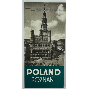 POLOGNE Poznań - Varsovie 1937 [Liga Popierania Turystyki].