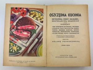 PEDENKOWSKA Helena - Oszczędna kuchnia - Kraków 1948