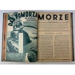 MORZE - Organ Ligi Morskiej i Kolonialnej - Warszawa 1935 [pełny rocznik, śmierć Piłsudskiego]