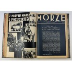 MORZE - Organ Ligi Morskiej i Kolonialnej - Warszawa 1935 [pełny rocznik, śmierć Piłsudskiego]