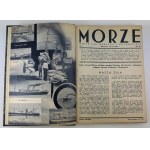 MORZE - Organ Ligi Morskiej i Kolonialnej - Warszawa 1935 [pełny rocznik, śmierć Piłsudskiego]