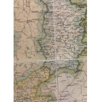 Barcz P. - Mapa dziesięciu guberni Królestwa Polskiego - Warszawa 1901 [drogi żelazne, bite i zwyczajne]