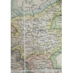 Barcz P. - Mapa dziesięciu guberni Królestwa Polskiego - Warszawa 1901 [drogi żelazne, bite i zwyczajne]
