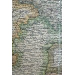 Barcz P. - Mapa dziesięciu guberni Królestwa Polskiego - Warszawa 1901 [drogi żelazne, bite i zwyczajne]