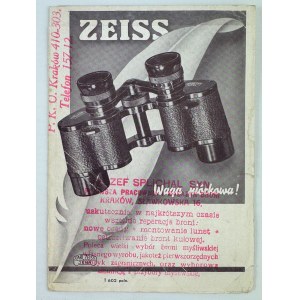 Brochure publicitaire - Zeiss pen-weight LORNETS - 1938 [cachet de Joseph Splichal, armurier].