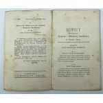 STATUT Stowarzyszenia Kupców i Młodzieży handlowej w Nowym Sączu - Nowy Sącz 1903