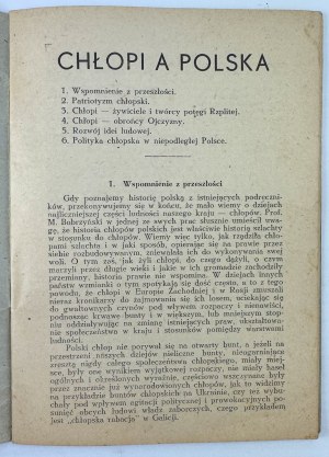 JARACZ Stefan - Chłopi a Polska - 1944