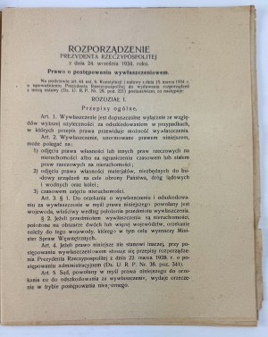 TOMASIK Jan - Law on expropriation for railroad purposes - Krakow 1934 [railroads].