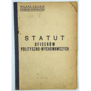 STATUT DES FONCTIONNAIRES POLITIQUES - 1944 [propagande, communisme, Bierut].