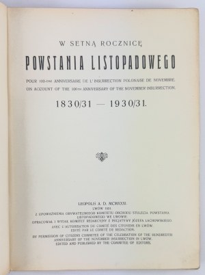 Ke 100. výročí listopadového povstání - Lvov 1931