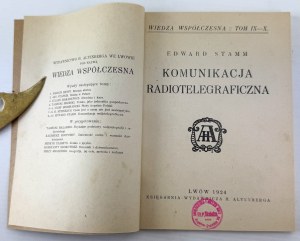STAMM Edward - Radiotelegraphic communication - Lviv 1924