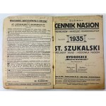 LISTE DES PRIX DES SEMENCES ET DES INSTRUMENTS ET OUTILS HORTICULTURELS - Bydgoszcz 1935